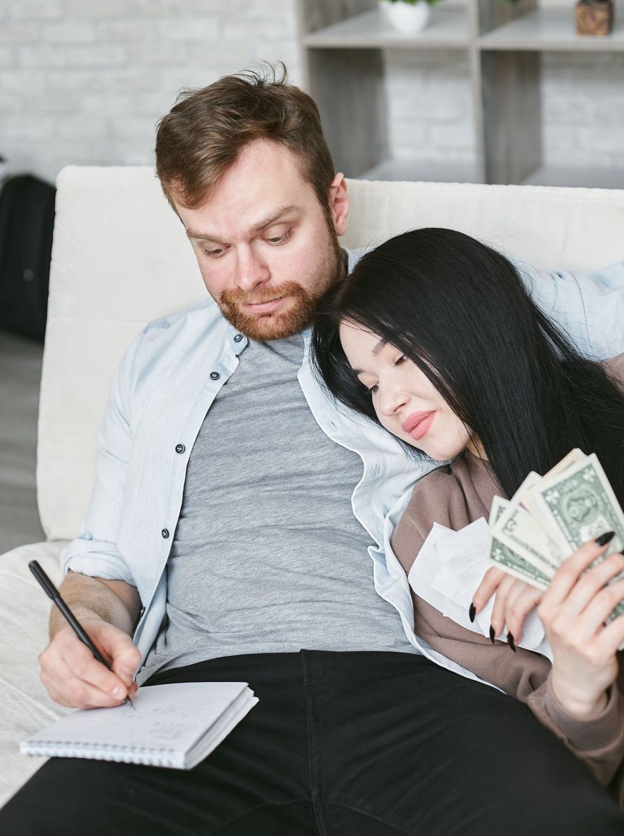 couple discussing finances together