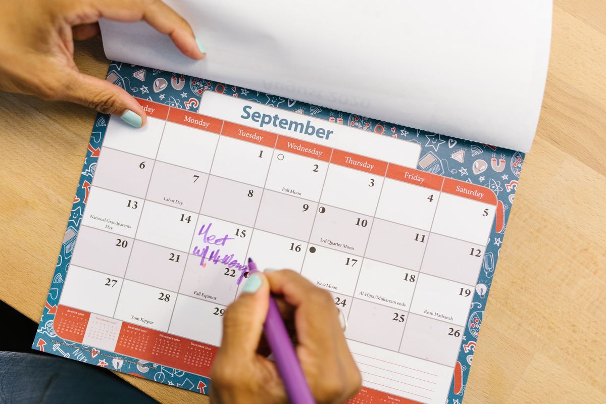 year end planning calendar review
