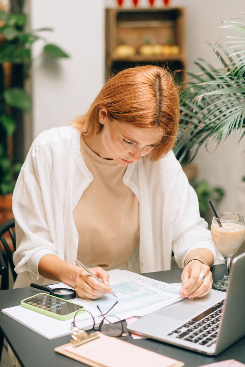 paying bills home office